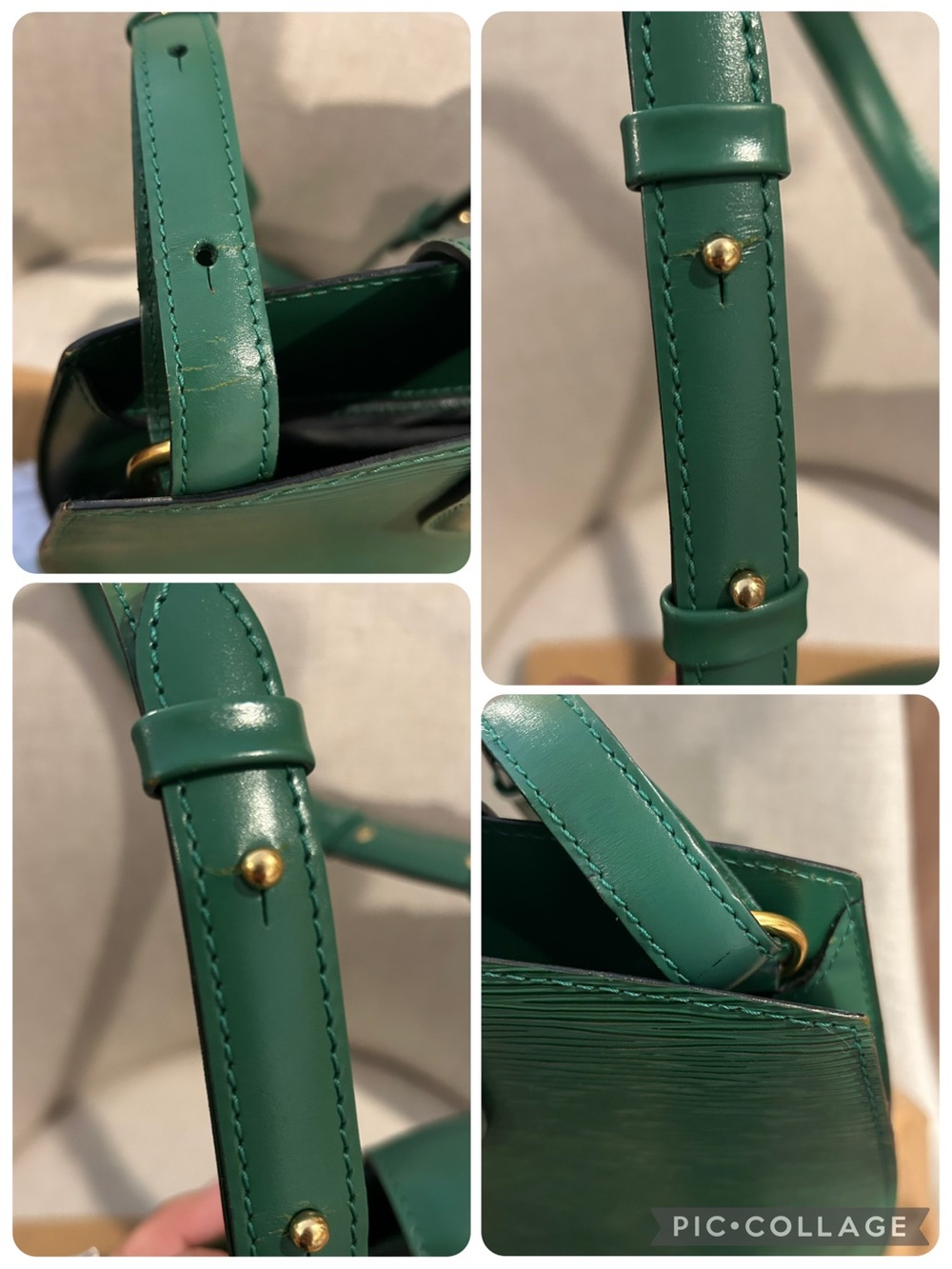 Louis Vuitton Cluny Green Epi Leather Bucket Shoulder Bag w/Entrupy Certificate - Picture 17 of 17